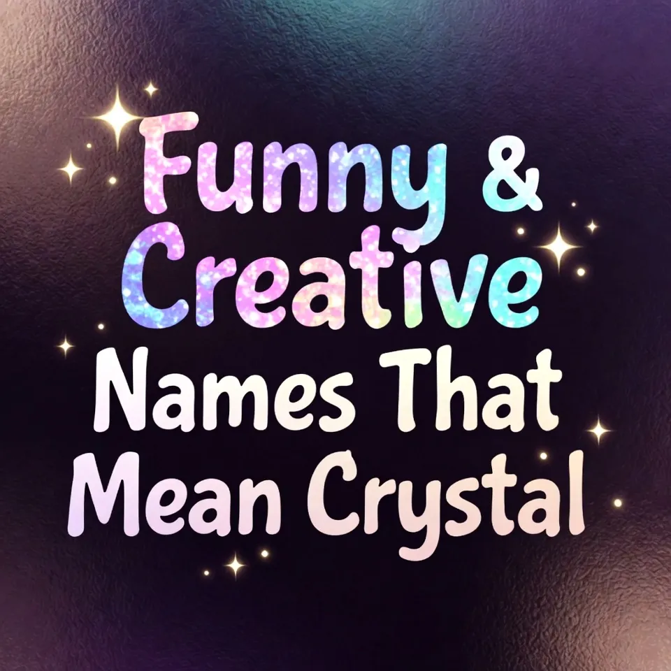 Funny & Creative Names That Mean crystal