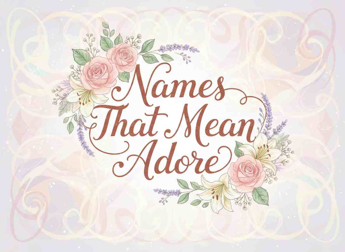 Names That Mean Adore