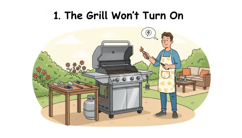 1. The Grill Won't Turn On